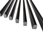 Jusmioke Black Marble Pencil Tile, 10 Pack 0.39in x 12in Marble Tile Edge Trim Polished for Kitchen Backsplash, Bathroom and Shower Walls