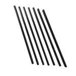 Jusmioke Black Marble Pencil Tile, 10 Pack 0.39in x 12in Marble Tile Edge Trim Polished for Kitchen Backsplash, Bathroom and Shower Walls