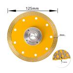 5" Diamond Blade Porcelain Tile Saw Blade with 5/8"-11 Flange for Granite Marble Tile Cutting