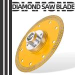 5" Diamond Blade Porcelain Tile Saw Blade with 5/8"-11 Flange for Granite Marble Tile Cutting