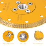 5" Diamond Blade Porcelain Tile Saw Blade with 5/8"-11 Flange for Granite Marble Tile Cutting