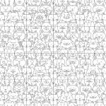 Oh My Cat 9-3/4" x 9-3/4" Porcelain Floor and Wall Tile