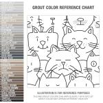 Oh My Cat 9-3/4" x 9-3/4" Porcelain Floor and Wall Tile