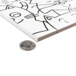 Oh My Cat 9-3/4" x 9-3/4" Porcelain Floor and Wall Tile