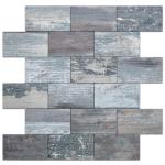DICOFUN Distressed Wood Peel and Stick Backsplash Wall Tiles, 12"x12" Thick PVC Subway Tile for Kitchen Backsplash, 10 Sheets