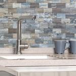 DICOFUN Distressed Wood Peel and Stick Backsplash Wall Tiles, 12"x12" Thick PVC Subway Tile for Kitchen Backsplash, 10 Sheets