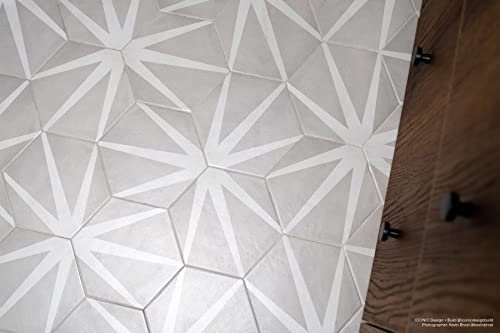 Allora Hexagon Matte Porcelain Shower Tile 8.5"x10
