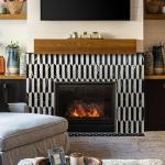 DICOFUN 10-Sheet Black & White Peel and Stick Backsplash for Kitchen, PVC Stick on Backsplash Wall Tiles