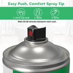 NADAMOO Tub and Tile Spray Paint White, 450ml, 4 Cans, Aerosol Bathtub Refinishing Kit for Porcelain Fiberglass Ceramic, DIY Resurfacing Bathroom Sink Countertop