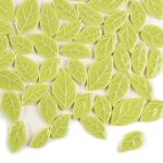 Redvigh Ceramic Mosaic Tiles 200g, Leaf Shape Mosaic Ceramics Pieces for DIY Crafts Plates Flowerpots Making Supplies Home Decoration (Lime Green)