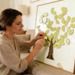 Redvigh Ceramic Mosaic Tiles 200g, Leaf Shape Mosaic Ceramics Pieces for DIY Crafts Plates Flowerpots Making Supplies Home Decoration (Lime Green)