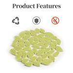 Redvigh Ceramic Mosaic Tiles 200g, Leaf Shape Mosaic Ceramics Pieces for DIY Crafts Plates Flowerpots Making Supplies Home Decoration (Lime Green)