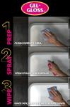 Gel-Gloss Kitchen & Bath Polish Aerosol | Carnauba Cleaner Wax Formulation | Removes Water Spots, Light Scratches & Stains | Restores Color & Shine | Carnauba Wax Protective Coating, 12 oz.