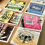 MAHIONG 30Pcs 4 x 4 Inch Square Ceramic Tiles for Crafts, White Absorbent Stone Paintable Ceramic Coaster with Cork Backing Pads, Blank Tile Coasters for Painting DIY Coasters