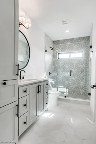 Allora Hexagon Matte Porcelain Shower Tile 8.5"x10