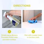 BELCARE Porcelain Daily Polish | Daily Shine Enhancer for Porcelain Surfaces | pH-Balanced Formula for Counters & Vanities - 17 fl oz