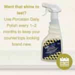 BELCARE Porcelain Daily Polish | Daily Shine Enhancer for Porcelain Surfaces | pH-Balanced Formula for Counters & Vanities - 17 fl oz