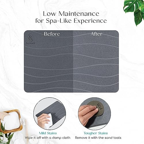 Quick-Drying Diatomaceous Stone Bath Mat