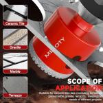 Diamond Hole Saw Drill Bit Set (15 PCS) (1/4"-2") Serrated Diamond Core Bits for Ceramic, Glass, Tile, Marble, Granite | EVA Positioner & Hard Storage Bag | Dry/Wet Dual-Use | High-Precision Drilling