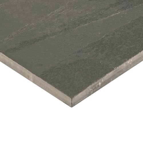 Daltile Brazil Black Slate Shower Floor Tile