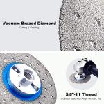4.5" Tile Grinding Blade Porcelain Blade with Arbor 5/8"-11 for Cutting and Grinding Granite Marble Tiles