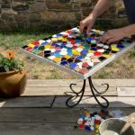 Honeydak 4.4lb Iridescent Stained Glass Pieces Mosaic Tiles for Crafts Irregular Stained Glass Scraps for Mosaic Making Home Garden Decoration DIY Walls Flower Pots Vases(Ceramic)