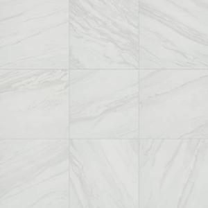 Daltile Perpetuo 12" X 12" Porcelain Marble Look Floor & Wall Tile in Polished Timeless White (13 pieces per carton) (12.22 sqft per carton)