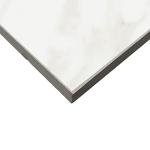 Daltile Perpetuo 12" X 12" Porcelain Marble Look Floor & Wall Tile in Polished Timeless White (13 pieces per carton) (12.22 sqft per carton)