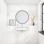 Daltile Perpetuo 12" X 12" Porcelain Marble Look Floor & Wall Tile in Polished Timeless White (13 pieces per carton) (12.22 sqft per carton)