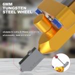 LATTHANT Glass Tile Cuttter with 3 Tungsten Steel Blade, 2-in-1 Manual Tile Cutter Tool with Breaking Pliers, Glass Cutter Hand Tool for 3-15mm Ceramic tiles, Glass, mirror, Home DIY Tool Kit