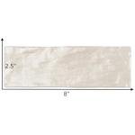 Malta 2.5" x 8" Zellige Ceramic Subway Tile (5.38 Sq. Ft. / Case) (Cream)