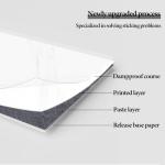 LVSHI 20pcs Marble Peel and Stick Waterproof PVC Shower Wall Panels Bathroom Backsplash Tile Stick on Wall for Bedoom, Kitchen 11.8"x11.8" (Ink and White,19.4 Sq.Ft.)