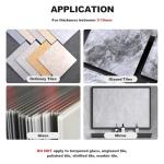 LATTHANT Glass Tile Cuttter with 3 Tungsten Steel Blade, 2-in-1 Manual Tile Cutter Tool with Breaking Pliers, Glass Cutter Hand Tool for 3-15mm Ceramic tiles, Glass, mirror, Home DIY Tool Kit