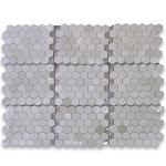 Stone Center Online Crema Marfil Marble 2 inch Hexagon Mosaic Tile Polished Kitchen Bath Wall Floor Backsplash Shower (1 Sheet)
