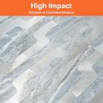 60pcs Premium Peel and Stick Backsplash Tiles,Glossy Blue Marble Look Elevated 3D Textured DIY Self Adhensive Wall Tiles for Kitchen & Bathroom,High-End Finished,Easy Cut & Install