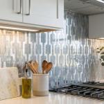 60pcs Premium Peel and Stick Backsplash Tiles,Glossy Blue Marble Look Elevated 3D Textured DIY Self Adhensive Wall Tiles for Kitchen & Bathroom,High-End Finished,Easy Cut & Install