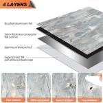 60pcs Premium Peel and Stick Backsplash Tiles,Glossy Blue Marble Look Elevated 3D Textured DIY Self Adhensive Wall Tiles for Kitchen & Bathroom,High-End Finished,Easy Cut & Install