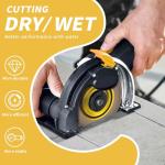 PRETEC Diamond Saw Blades, 4 1/2" Tile Blade for Angle Grinder, 4.5" Diamond Saw Blades for Cutting & Grinding Porcelain, Granite, Marble, 7/8"-20mm Arbor-2PCS