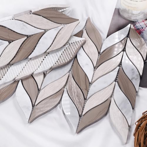 Carrara Marble Mosaic Shower Floor Tile Pack