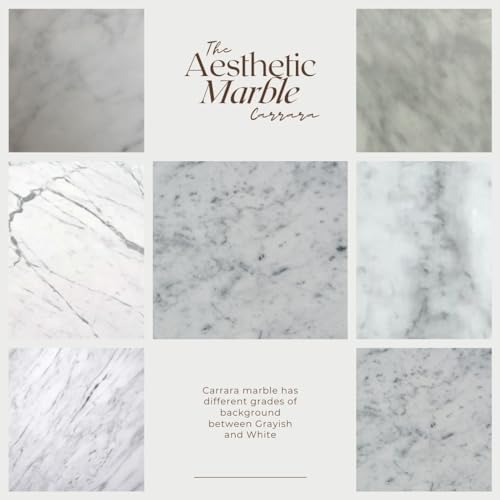 Honed Carrara Marble Threshold Tile for Showers