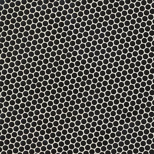 Nero Penny Round Matte Porcelain Shower Tile