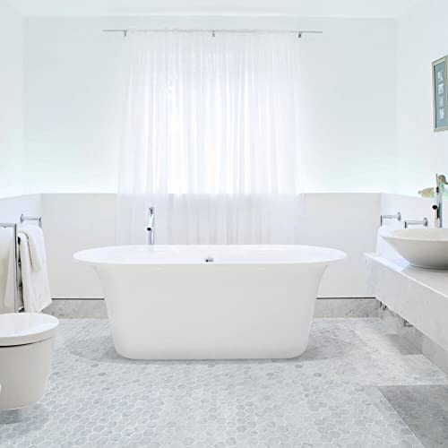 Carrara White Marble Hexagon Mosaic Tile Pack