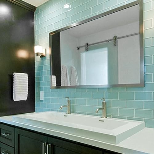 Pale Green Glass Subway Tile 3x6 for Backsplash