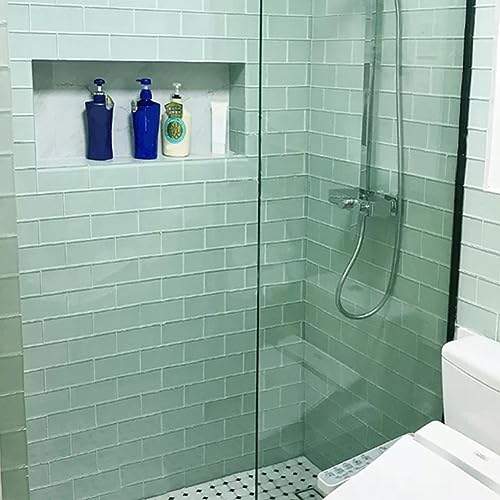 Pale Green Glass Subway Tile 3x6 for Backsplash