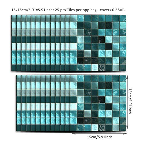 Self-Adhesive 6x6 Inch Tile Stickers for Decor