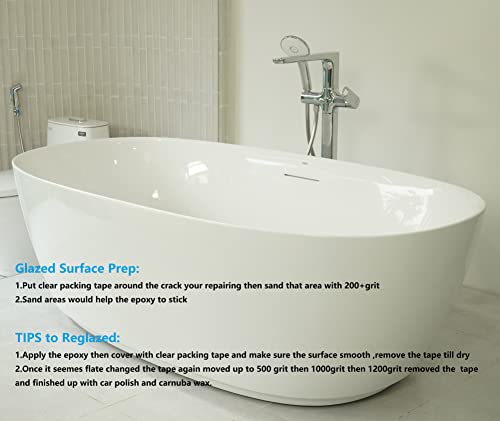 Shower Tile and Tub Repair Kit, 3.7oz