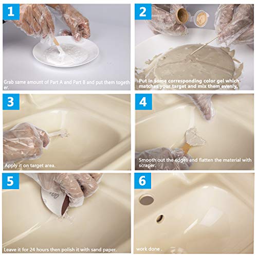 Shower Tile and Tub Repair Kit, 3.7oz