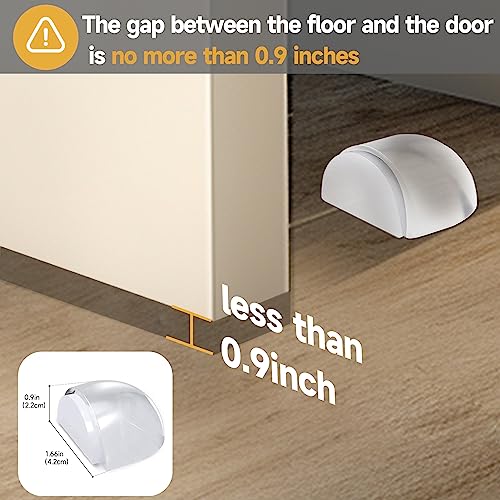 Self-Adhesive Shower Door Stops - 2 Pack Clear