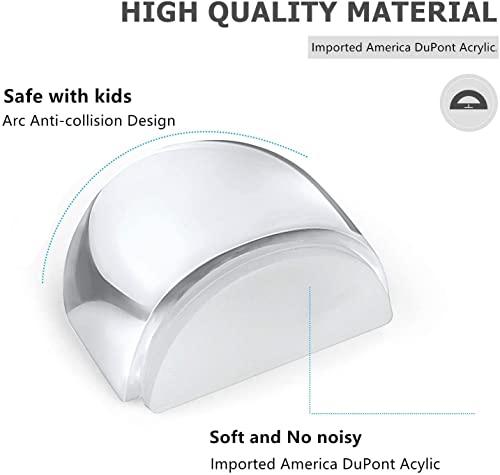 Self-Adhesive Shower Door Stops - 2 Pack Clear