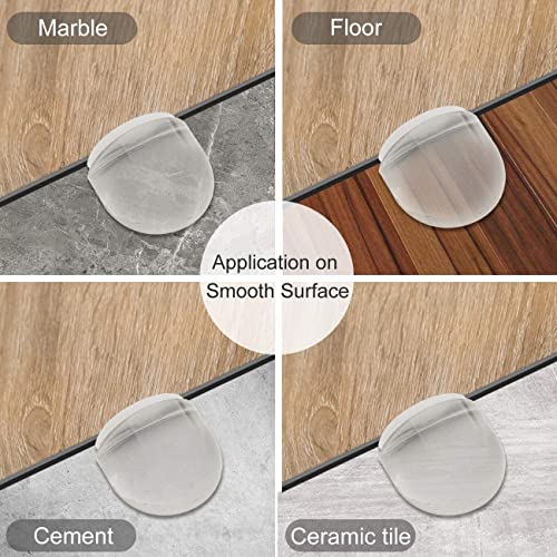 Self-Adhesive Shower Door Stops - 2 Pack Clear